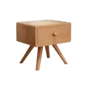 Primo Single Drawer Bedside Table - Pine/Natural