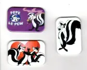 PEPE LE PEW 3 REFRIGERATOR MAGNET 2" X 3" WITH ROUNDED CORNER
