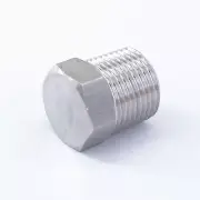 3/8" BSPT male End Cap 304 stainless steel Countersunk Plug hex head