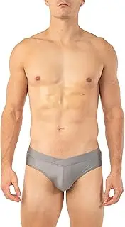 [Gary Majdell Sport] Men's Bikini Swimsuit with Crossover Waistband - Available in Shiny Tricot, Liquid Metallic, and Prints