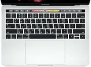 HRH Black Korean Language Touch Bar Keyboard Skin Silicone Cover for Newest MacBook Pro with Touch Bar 13 Inch and 15 Inch (A1989 / A1706, A1990 / A1707) 2018 2016 2017 Release USA Layout