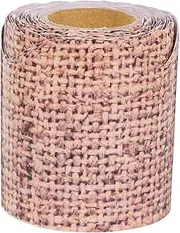 LAPYAPPE 1Roll Burlap Border Trim for Classroom Decoration Wear Resistant Blackboard Border Delicate Trim for Bulletin Boards DIY Crafts