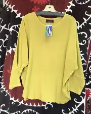 Tienda Ho Smara Top Moroccan Cotton/rayon Blend Citron