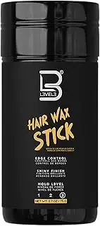 L3 Level 3 Hair Wax Stick - Hair Smoothing Stick with Coconut Oil and Mineral Oil