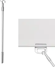 Telescopic Draw Rod for Cordless Blinds Zebra Blinds Honeycomb Blinds Draw Wand to Pull and Push The Shades Down and Up Roller Shade Replacement Part with Hook
