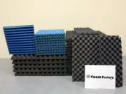 Studio Acoustic Soundproofing 1" Wedge Foam (REMNANT) Blue