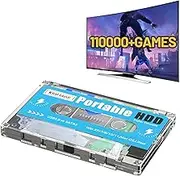 Kinhank 500G HDD Portable Game Drive Built-in 110,000+ Games, Batocera 33 Game System Compatible with 90+ Emulators,Plug and Play,USB3.0,Support for Windows/Laptop/PC/Mac