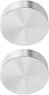 [TOPPERFUN] 2pcs Aluminum Rotating Tray Bases for Dining Tables for Cake Stands and Serving Displays for Easy Refitting and Stabilizing Φ