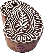 Jaipuri Paisley Trendy Shape Wood Print Textile Block