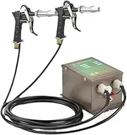 Static Dusting Gun, 4.6KV Industrial Anti Static Gun, Ionizing Air Gun with High Voltage Generator, Static Eliminator Ion Balance for Static Removal, Working Air Pressure: 0.2Mpa-0.8Mpa