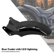 Rear Short Fender w/ Turn Signal Brake LED Light For Harley Breakout FXBR 18-23