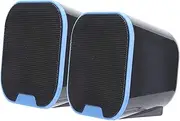Computer Speaker, Bookshelf Speakers, Portable Mini Hi‑Fi Digital ABS Desktop USB 3.5mm Stereo Input Voice Box