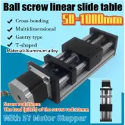 Guide Linear Stroke Rail Motion Slide Actuator Stepper CNC W/ 57 Motor Stage New
