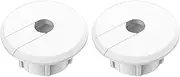 tunghey 2Pack 1-Inch 7MM Wall Bushing for Starlink Dishy Ethernet Cable, Premium Wall Hole Cable Feed Through Bushing for Star Link Cable Grommet & Furniture Wire Holes (White)