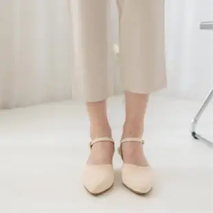 【WYPEX】尖頭針織高跟涼鞋女性感高跟鞋淺口繞帶涼鞋(3色)