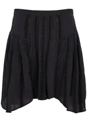 Isabel Marant étoile Jorena Jacquard Cotton-blend Mini Skirt - Black - 36 (UK8 / S) 36 (UK8 / S)