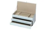 GABRIELLA Duck Egg Blue Large Jewellery Box by One Six Eight London