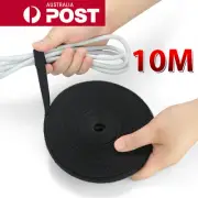 Reusable Cable Ties Magic Hook and Loop Nylon Strap Coded Organiser Grip TV PC