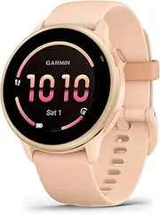 [Garmin] vivoactive® 6, GPS Smartwatch, Metallic Pink Dawn with Pink Dawn Band
