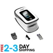 Accurate Pulse and Oxygen Saturation Monitor - Finger Oximeter with Carry Case