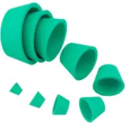 9pcs Tapered Collar Flask Adapters Funnel Flask Filtration Stopper Set