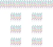 SEWACC 11sets Stackable Snowman Pencils for Students Assorted Color Shell Pencils Fun Christmas Stationery for Classroom Rewards for Learning and Sharing 20pcs*11