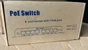 8-Port PoE Switch with 7 PoE Ports - Simplify Your Network Setup