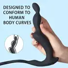 10-Speed Anal Butt Plug Beads Vibrator Prostate Massager Remote Sex Toy Men OZ