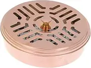 GARVALON Coil Holder Box Rustproof Mozzie Coil Holder Lidded Incense Box for Living Room Bedroom Patio