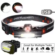 USB Rechargeable LED Headlamp Headlight Head Lamp Torch Flashlight Waterproof do