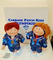 1996 DANBURY MINT Olympics USA Cabbage Patch Kids Set MIB Box Boy Girl Dolls