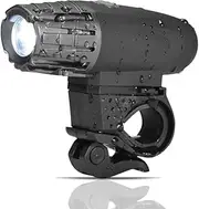 Hakea Aluminium Round Super Bright LED Front Bike Light - USB Rechargeable - Easy Mount - Bright Light - Waterproof- High Lumens - up to 7 Hours Battery time