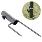 Patio Parasol Umbrella Stand Brolly Ground Spike Metal Anchor Outdoor Yard