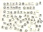 White 2x2 Alphabet Letter & Number Bricks Total 80Pieces 100% For Lego
