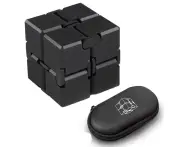 Speed Cube Set, Magic Cube Set of 2x2x2 Cube Smooth Puzzle Cube-Black B