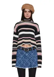 [dELiA*s by Dolls Kill] Cool Breeze Turtleneck Sweater - Pink