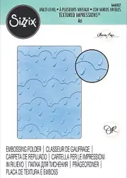 Sizzix Rain Clouds ML Embossing folder #666037 Retail $9.99 by Olivia Rose