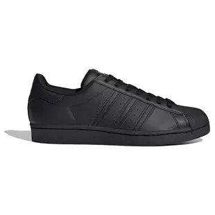 【adidas 愛迪達】SUPERSTAR 休閒鞋/全黑/男女鞋-EG4957/ UK9.5(28cm)