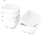 3 Oz Ceramic Dip Bowls Set, White condiments