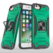 MCC Shockproof iPhone 6+ 6s+ Plus Heavy Duty Case Cover Tough Apple Ring [Dark Green]