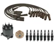 ACDelco Ignition Kit Distributor Rotor Cap Wire & Spark Plugs for GMC Chevy 7.4L