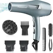 Ionic Hair Dryer, Professional Hairdryer Fast Drying Blow Dryer with 2 Speed...