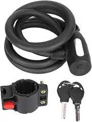 Bike Lock Portable Steel Wire Lock, PVC Steel Cable Durable Mountain Bike, Portable Motorcycle Anti-Theft Safe Locking Cycling Equipment