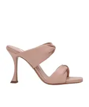 square toe muller shoes 41 pink