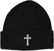 [Speedy Pros] Custom Patch Beanie Cone Cross White Embroidery Skull Cap Hats for Men & Women