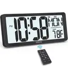 Large Digital Wall Clock with Backlight, 14.17 Inch Large Display Wall Clock ...