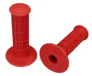 AME Full Waffle old school BMX bicycle grips - RED
