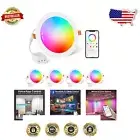 Smart 6-Inch Color Changing RGB LED Recessed Light - App & Alexa Controlled