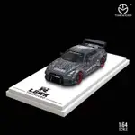 TM 1:64 LBWK NISSAN GT-R R35 絕版 LBWK消光灰 高尾翼塗裝 附膠盒