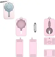 TEHAOUU Silicone Charger Protector Cover for 2024 Oura Ring 4 Charger Storage USB-C Cable Charger Cords Organizer Size 6,7,8,9,10,11,12,13 Only Case (Pink)
